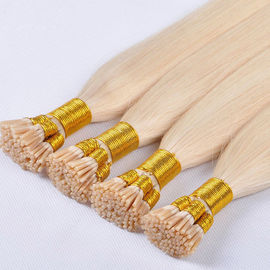ประเทศจีน 7A Grade Wavy Pre Bonded Hair Extensions, ส่วนต่อขยาย Stick Tip Hair ก่อน ผู้ผลิต