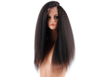 ประเทศจีน Vigin หนา Vigin Remy ลูกไม้ด้านหน้าด้านหน้า Wigs 18 &amp;quot;Kinky Straight Comb ได้อย่างง่ายดาย ผู้ผลิต