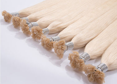ประเทศจีน โกลด์สี 20 นิ้ว Remy Hair Extensions ไอน้ำที่ผ่านการทำความสะอาดด้วยหนังแท้เต็มรูปแบบ ผู้ผลิต
