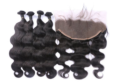 Body Wave 13x6 ลูกไม้เต็มรูปแบบปิดด้านหน้ามีความยืดหยุ่นสูงมี 4 กลุ่ม ผู้ผลิต